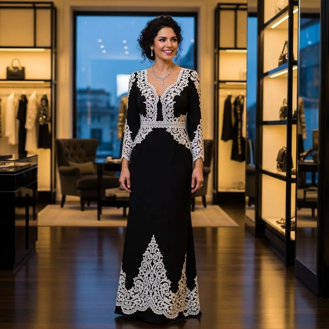 Vestidos elegantes com rendas